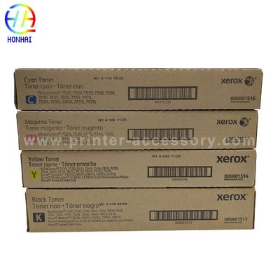 Original New Toner Cartridge For Xerox WorkCentre 7525 7530 7535 7545 7556 7830 7835 7845 7855 7830i 7835i 7845i 7855i 7970 7970i 006R01513 006R01514 006R01515 006R01516 Toner Set