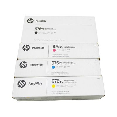 HP 976Y CMYK 고출력 오리지널 페이지 와이드 카트리지 L0S20YC L0S29YC L0S30YC L0S31YC